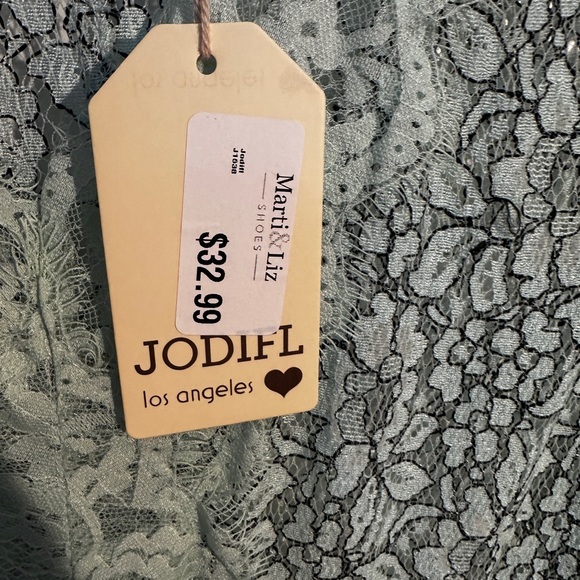 NWT Mint Green with Lace Mini Dress - Picture 6 of 8